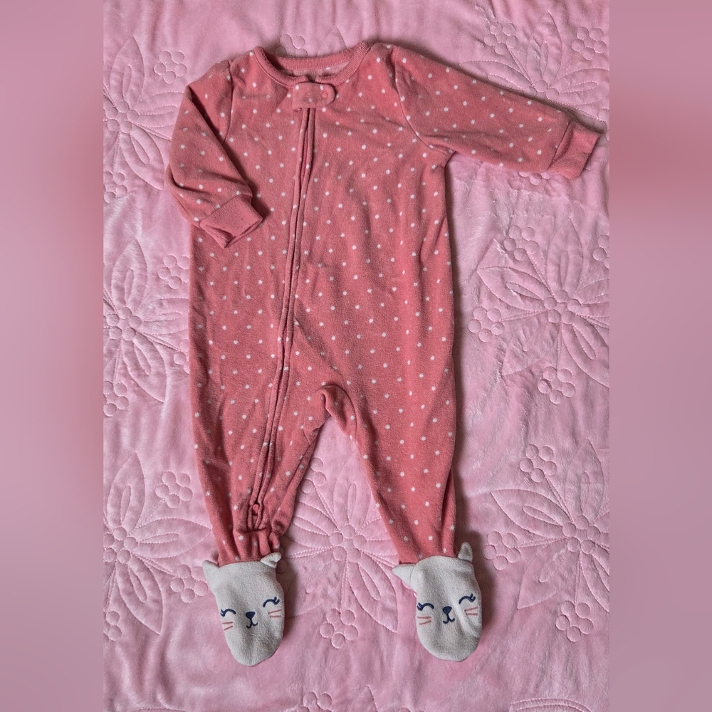 Pink Polka Dot Kids One Piece